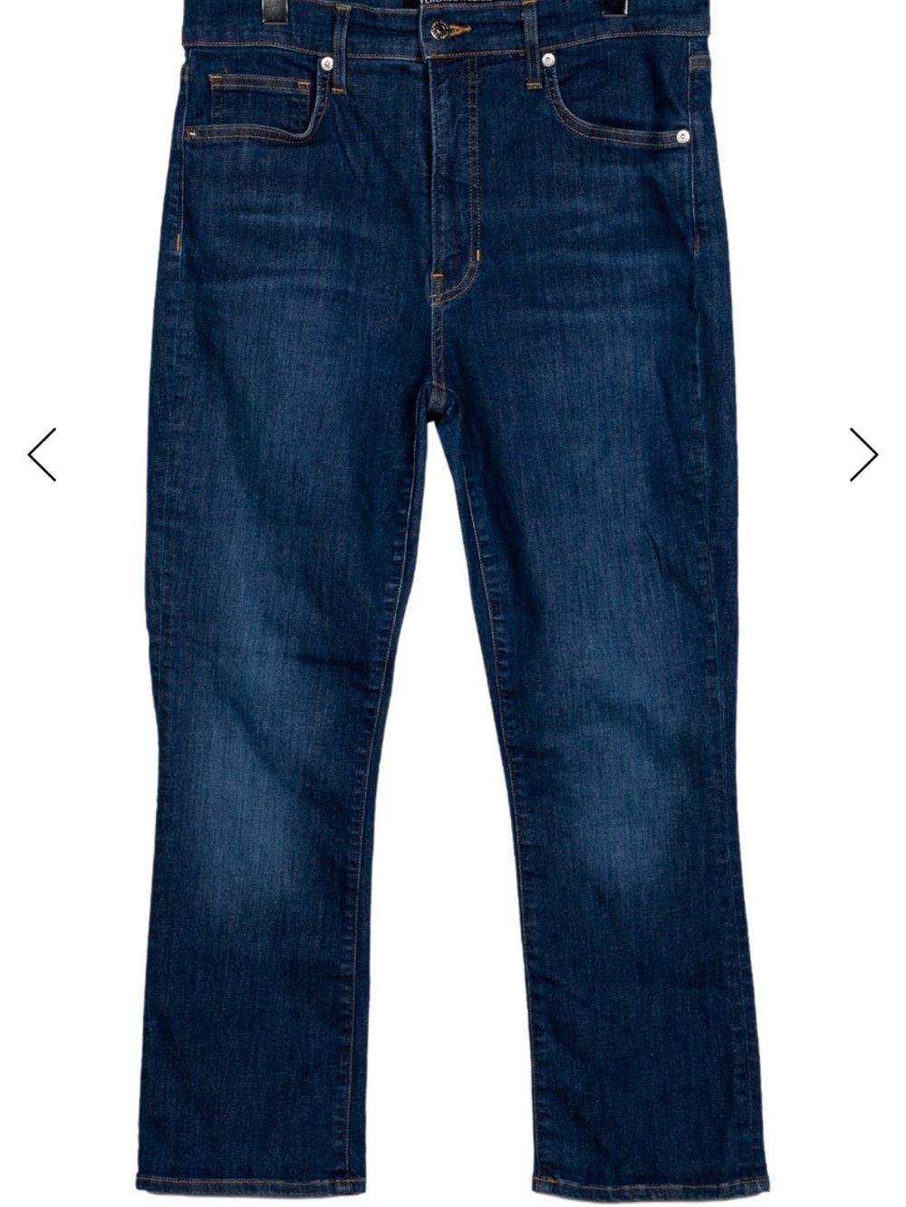 Veronica Beard High-Rise Straight Jeans